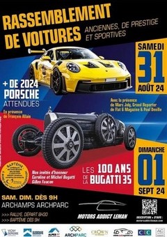 RACHAMPS / ARCHPARC. Rassemblement de voitures anciennes, de prestige et sportives.  Samedi 31 août et dimanche 01 septembre