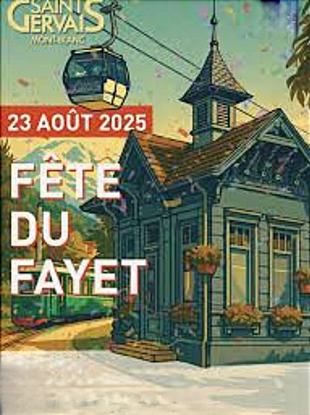 Invitation 2ème édition de la fête du village au Fayet 23 août 2025