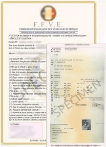 Dossier pour carte grise collection pour nos voitures. (Voir PDF ci-dessous)