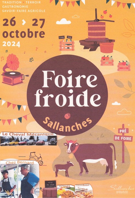 Foire Froide à Sallanches samedi 26 et dimanche 27 octobre 